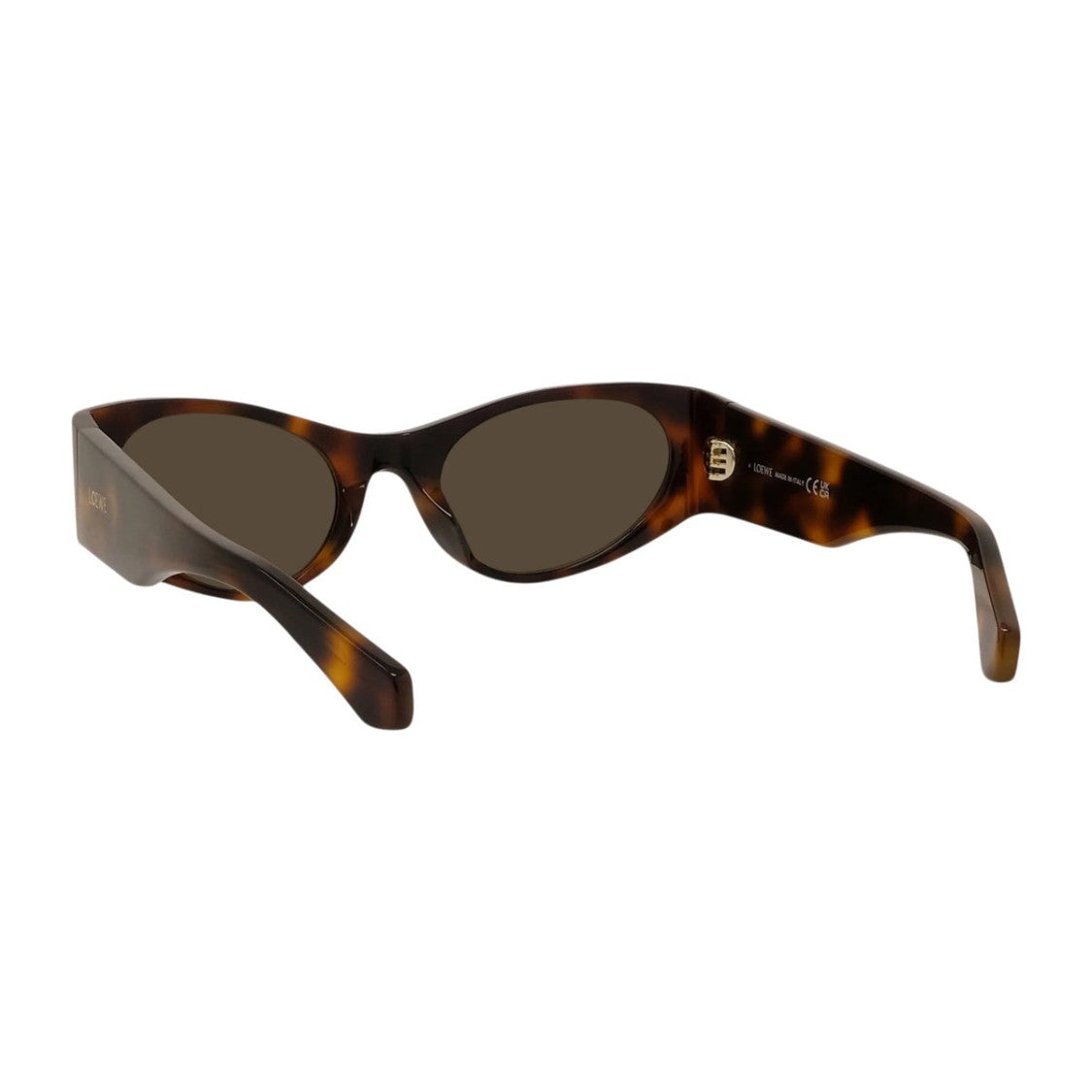 Loewe Havana Retro Oval Acetate Sunglasses