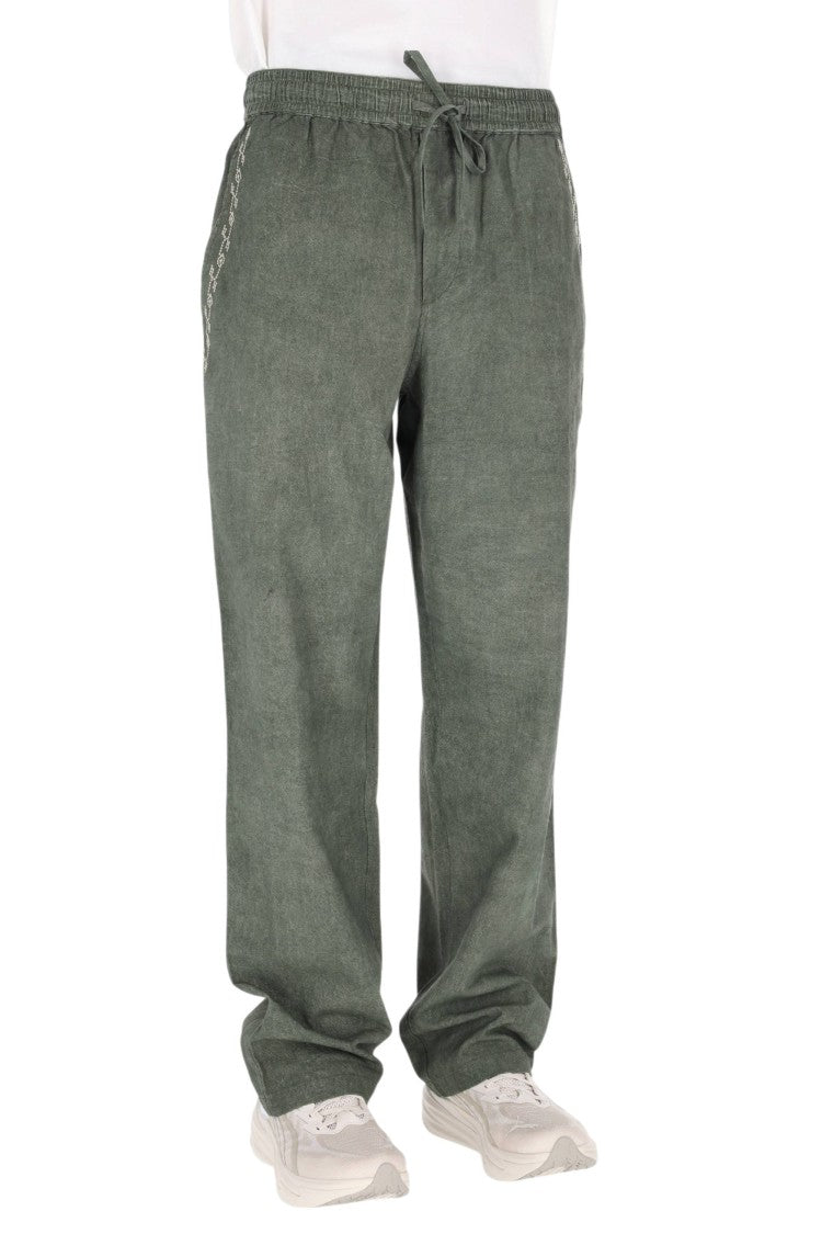 Isabel Marant Relaxed-Fit Cotton Gauze Pants With Embroidered Details
