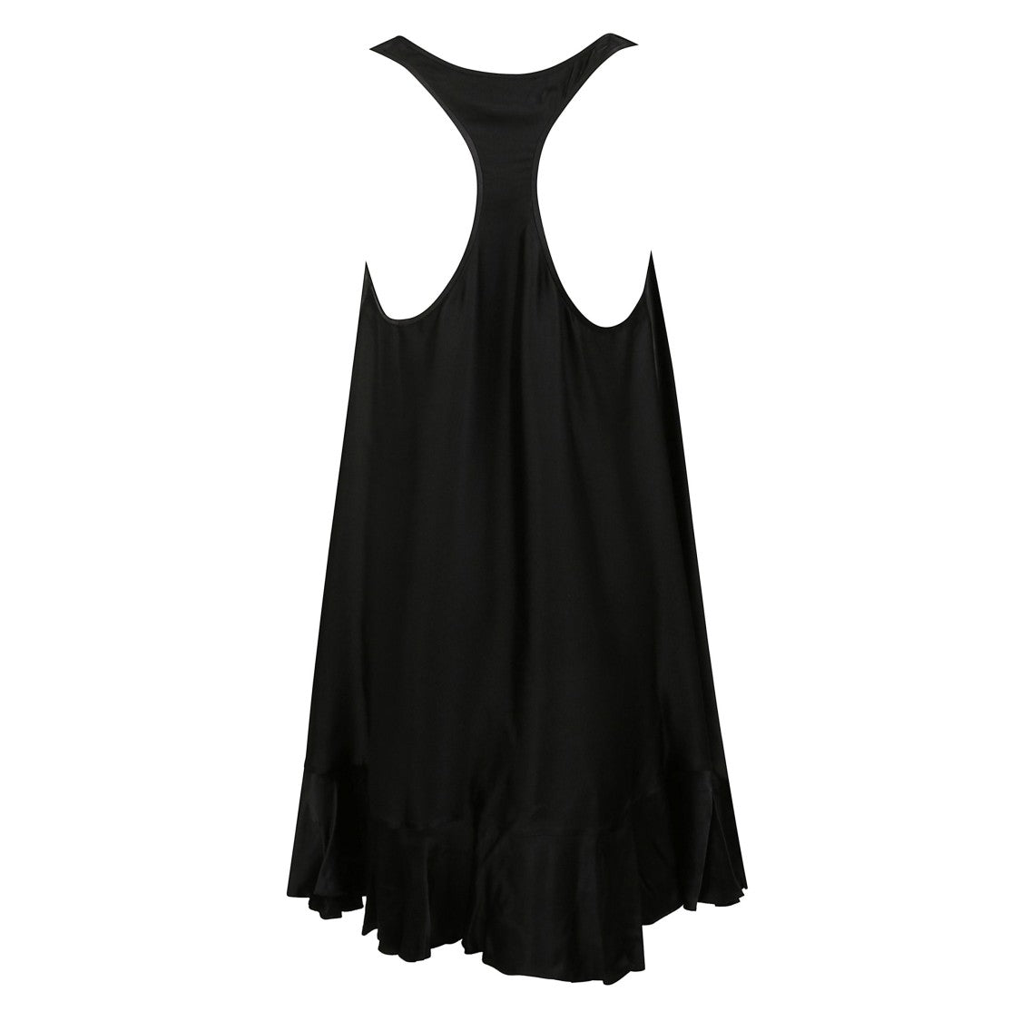 Anine Bing Fluid A-Line Mini Dress In Lightweight Charmeuse