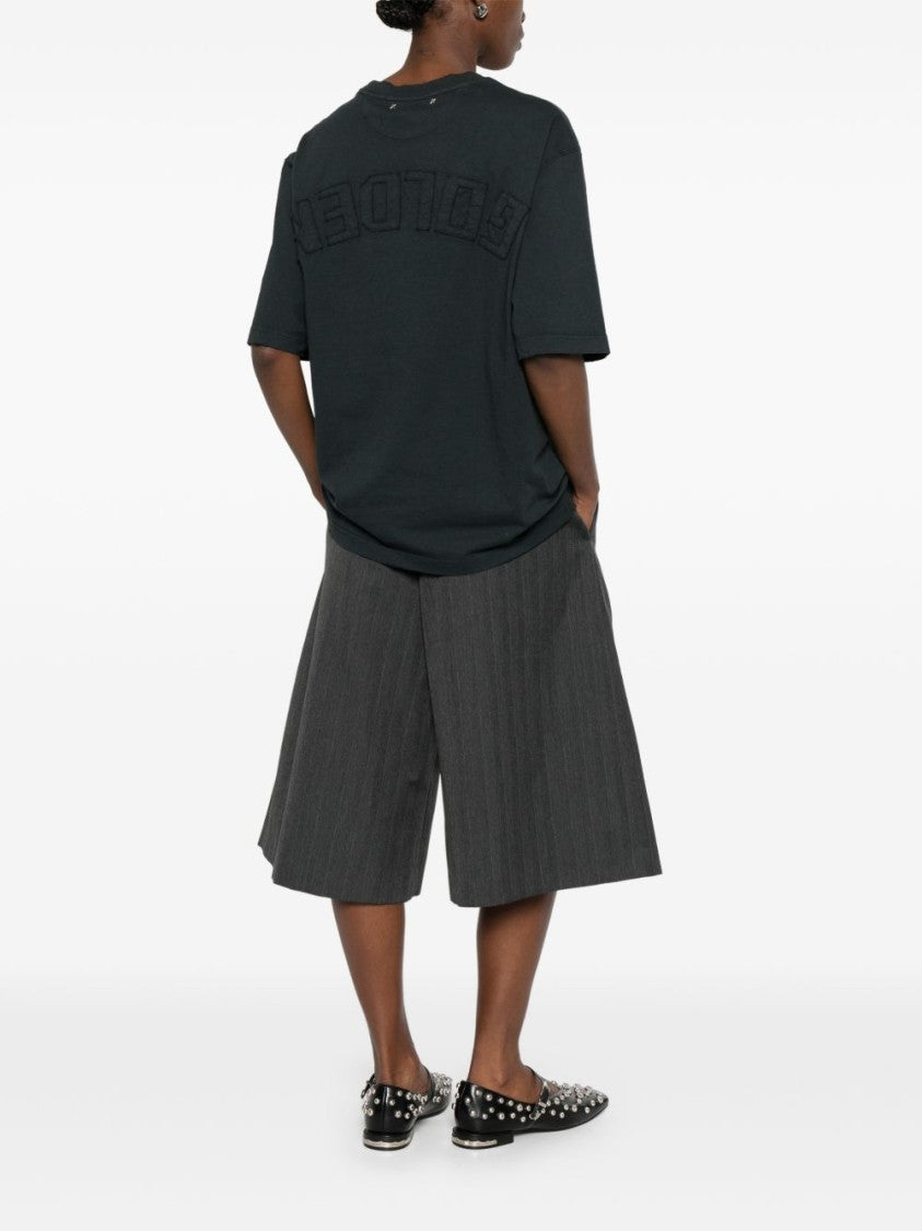 Golden Goose Silk And Nylon Classic Crew Neck T-Shirt