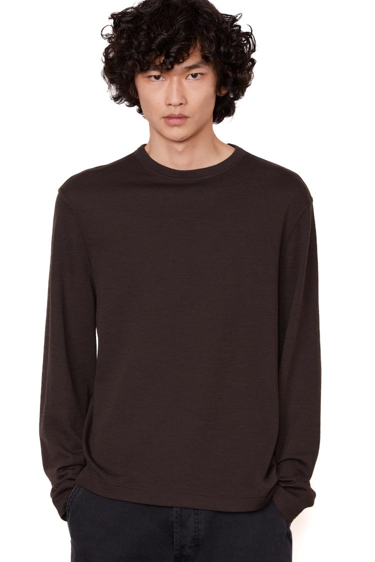 Officine Generale Long Sleeve Wool T-Shirt