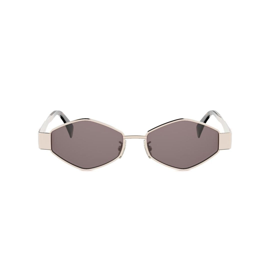 Celine Geometric Frame Gold-Tone Sunglasses With Angular Lenses