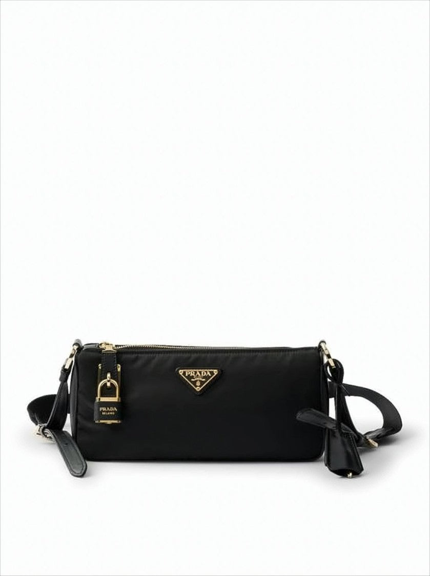 Prada Rectangular Crossbody Bag With Gold-Tone Hardware