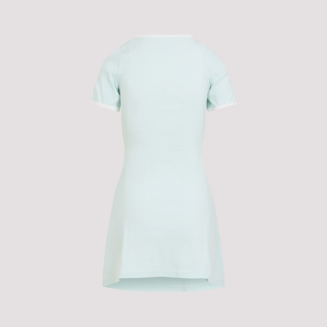 Courrèges Light Mint Blue Cotton Contrast Dress