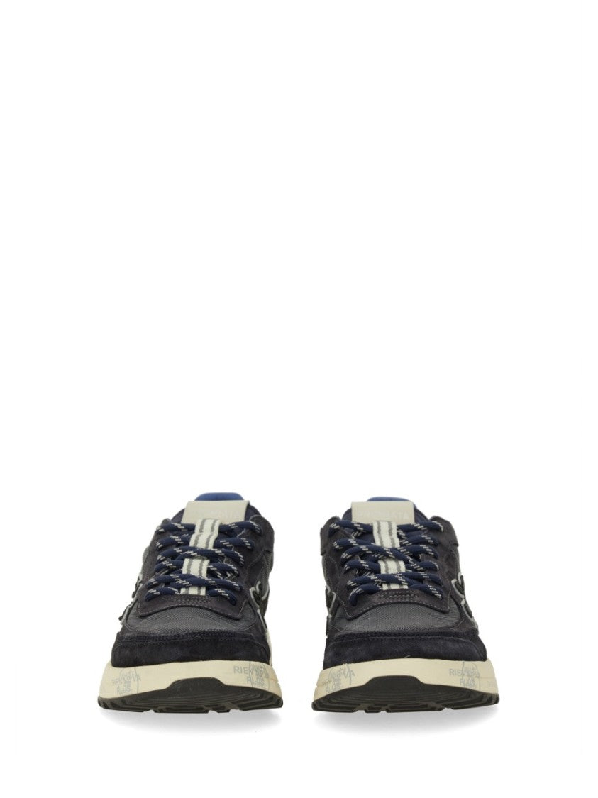 Premiata Low-Top Sneakers With Distinctive Logo And Textured Upper