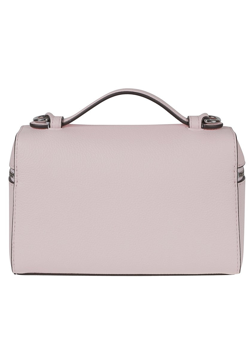 Tory Burch Pink Leather Double-Zip Mini Bag