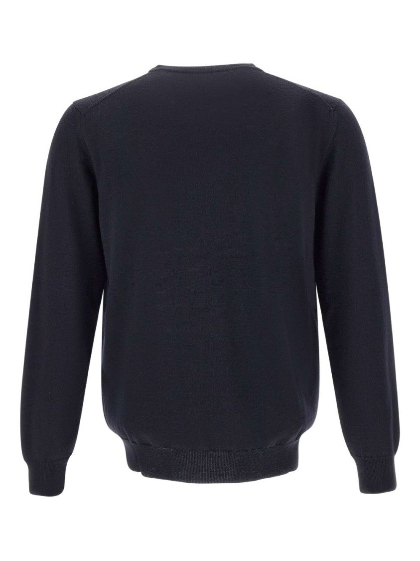 Kangra Classic Fit Wool Blue Sweater
