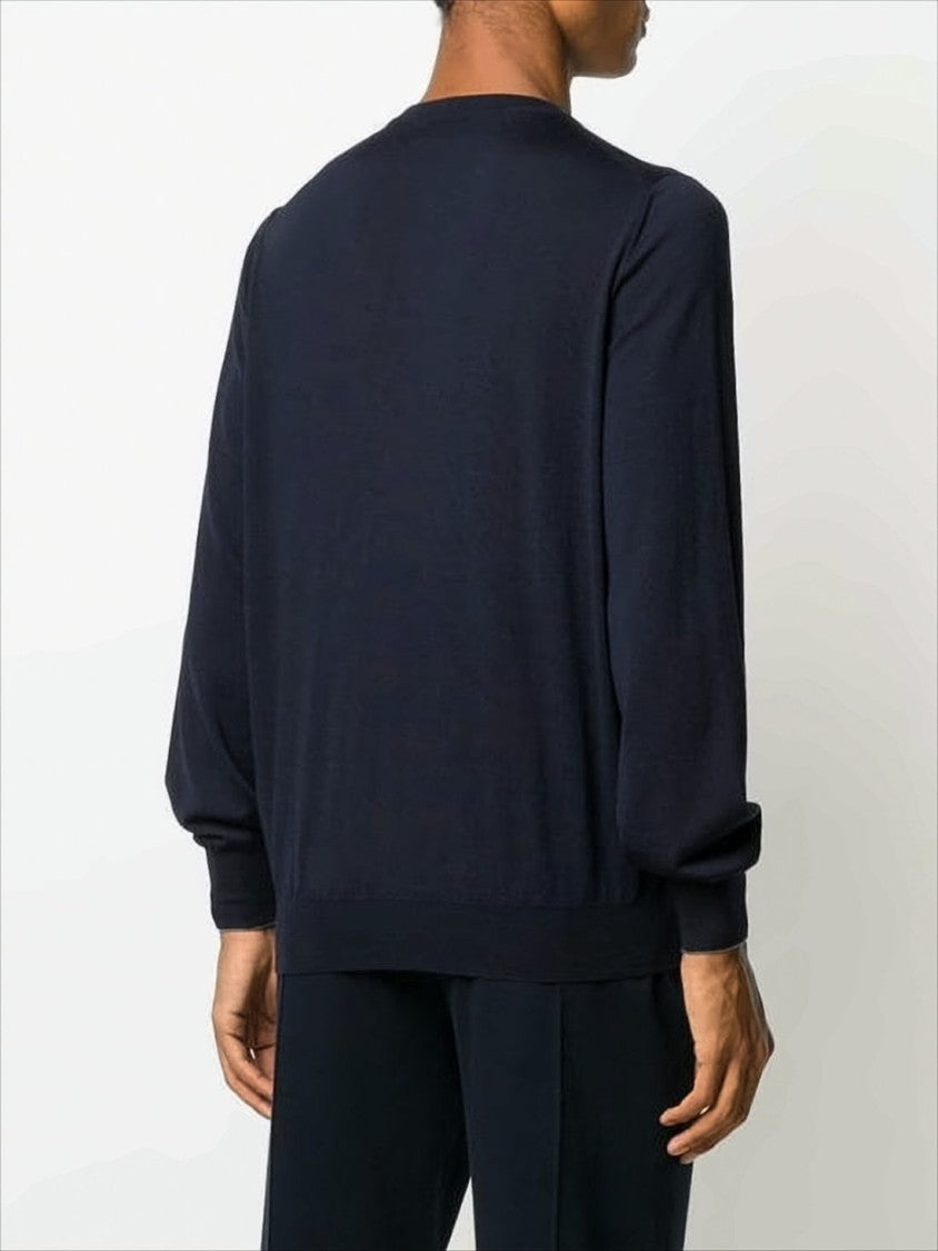 Brunello Cucinelli Fine Knit Crew Neck Sweater In Luxurious Materials