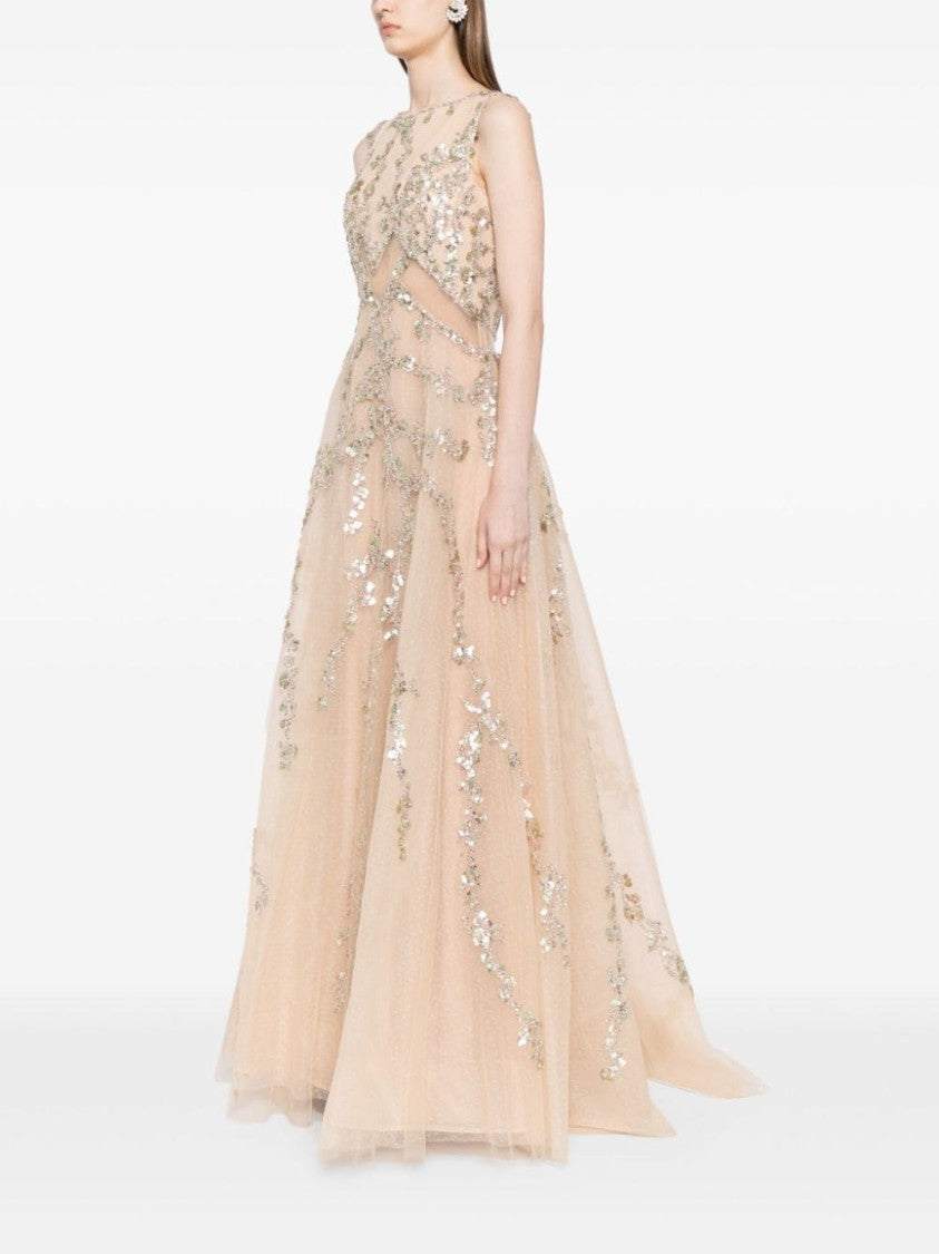 Saiid Kobeisy Tulle Dress With Beading