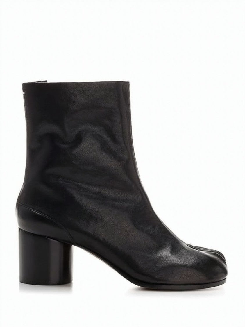 Maison Margiela Split-Toe Vintage Leather Ankle Boots By Maison Margiela