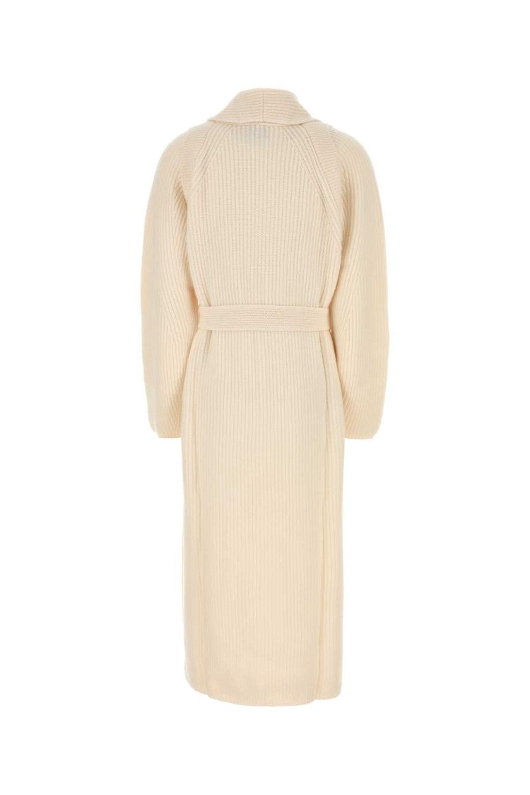 Le Kasha Ivory Cashmere Valence Cardigan