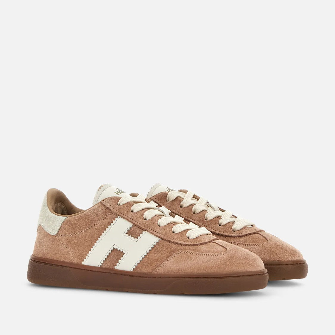 Hogan Cool H Beige Calfskin Sneakers