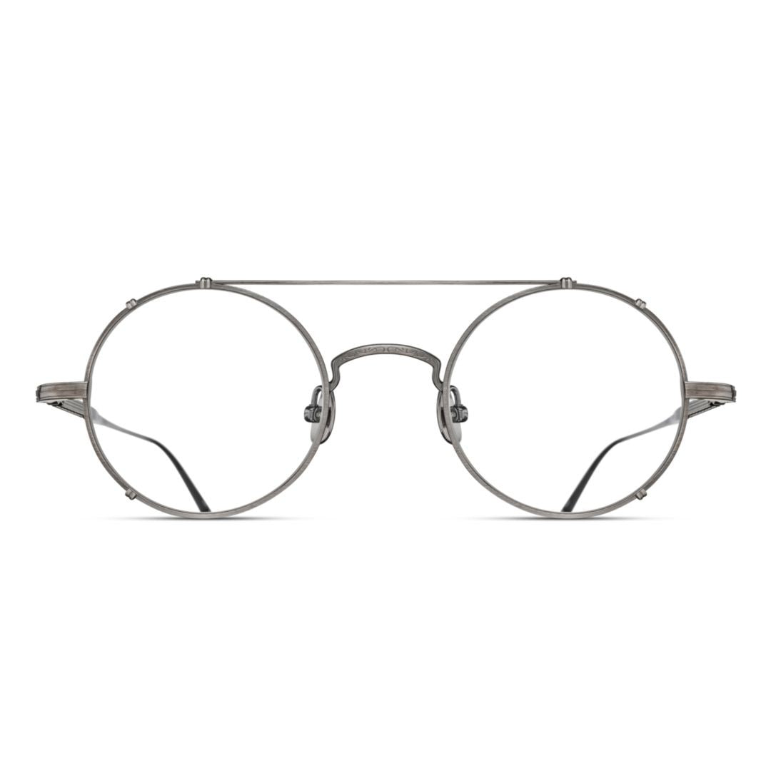 Matsuda M3143 Rx Round Metal Frame Eyeglasses With Double Bridge