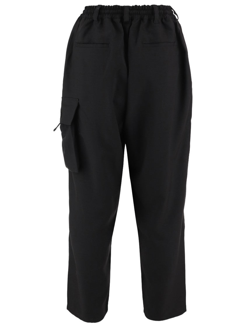 Y-3 Loose Fit Cargo Pants With Adjustable Drawstring
