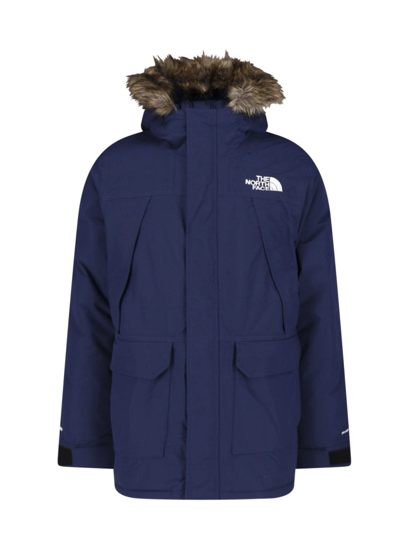 The North Face Blue Mcmurdo Faux Fur Hooded Jacket