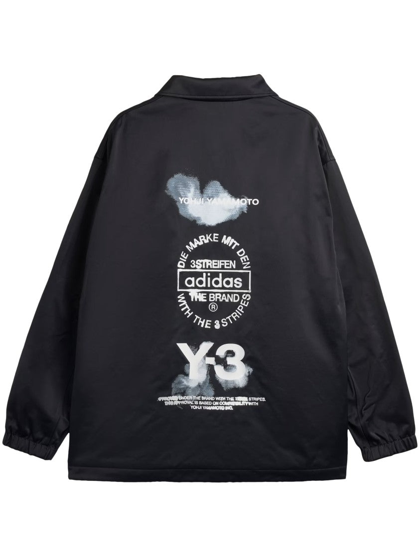 Y-3 Matte Black Jacket With Classic Collar