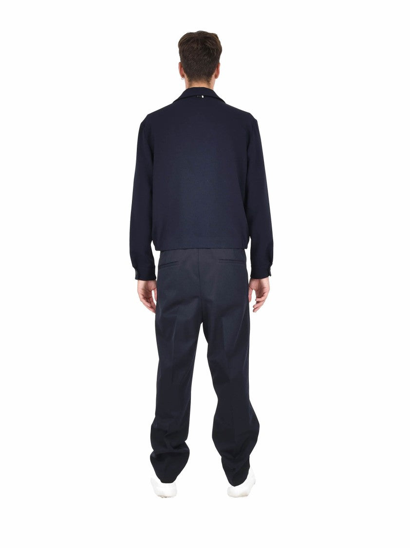 Low Brand Navy Blue Stretch Technical Jacket