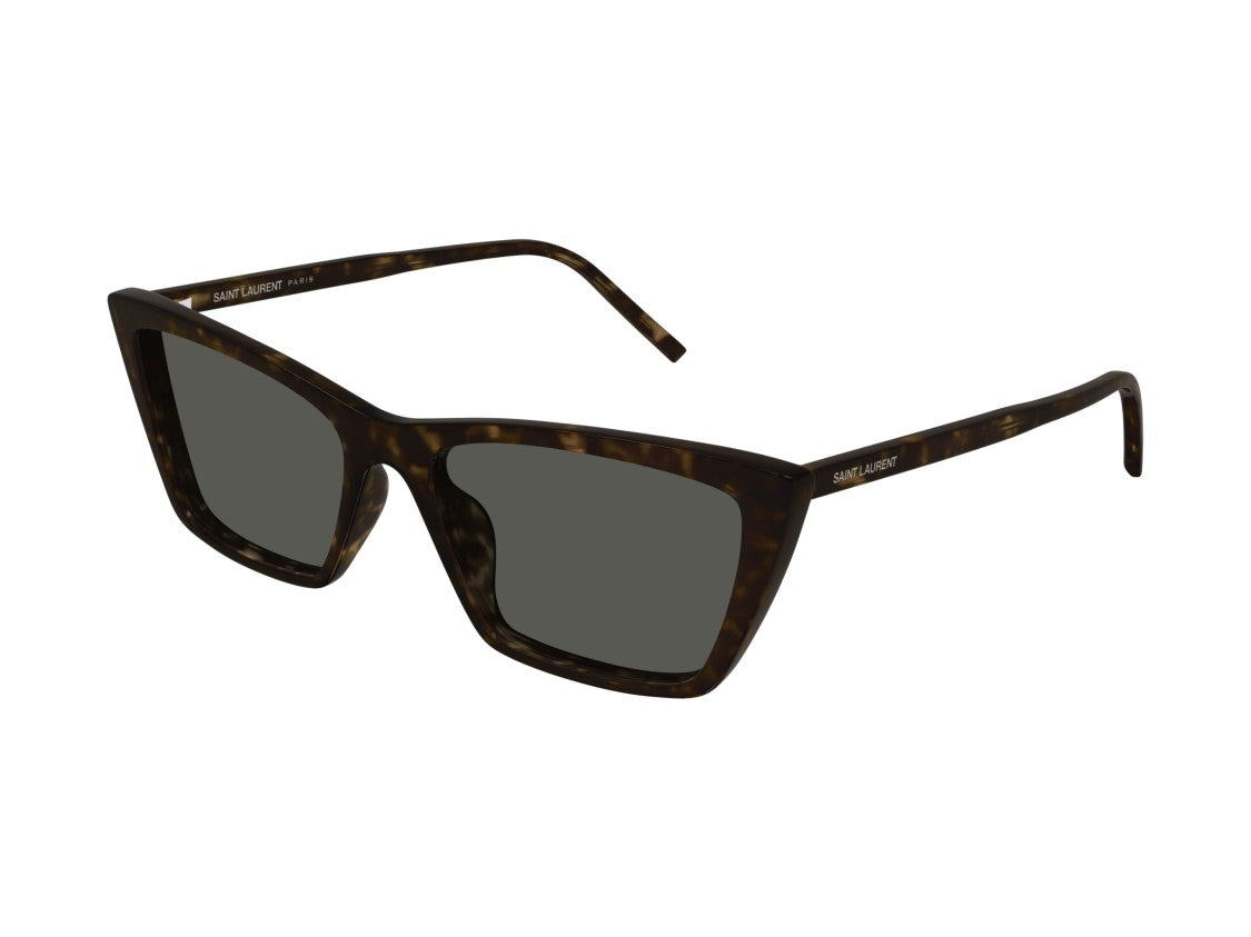 Saint Laurent Sl 737 Mica Thin Tortoiseshell Acetate Oversized Square Sunglasses