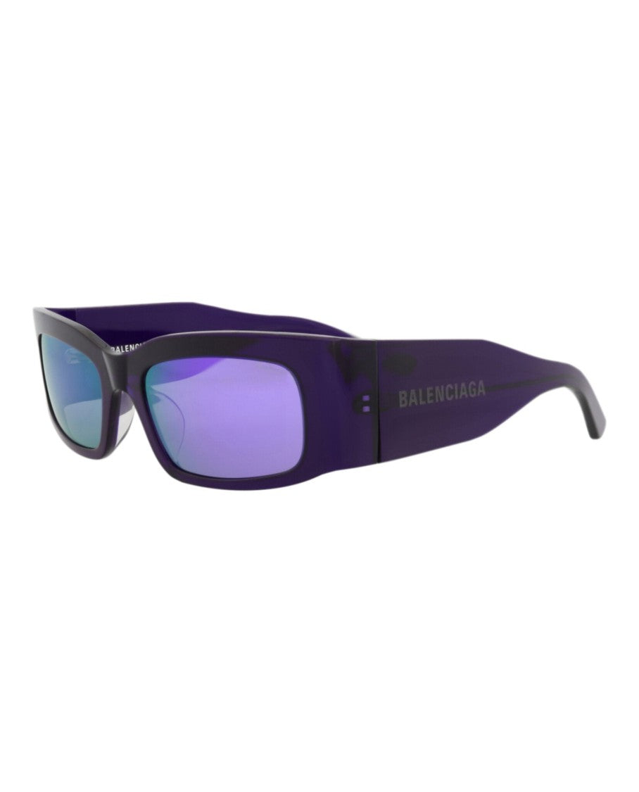 Balenciaga Square-Frame Recycled Acetate Sunglasses