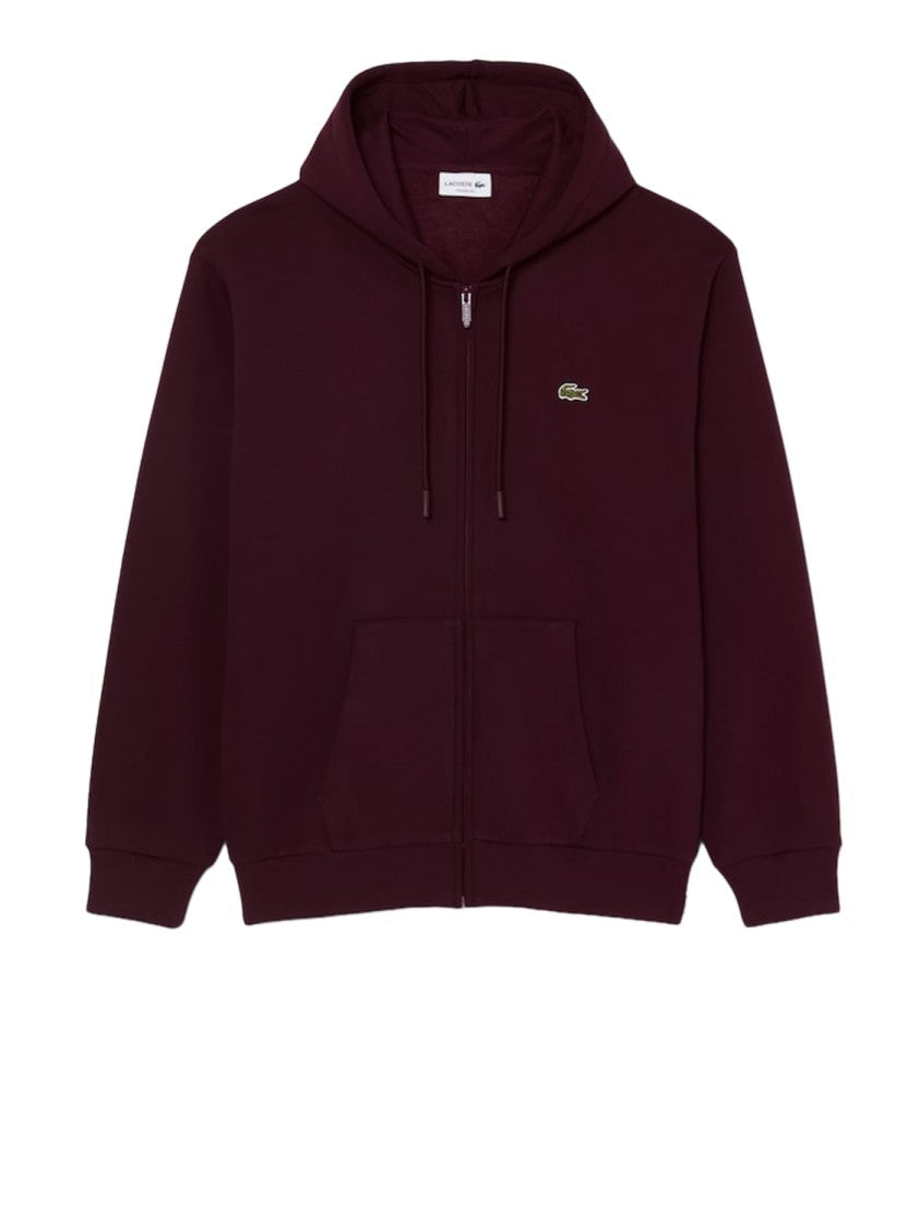 Lacoste Relaxed Fit Embroidered Zip-Up Hoodie