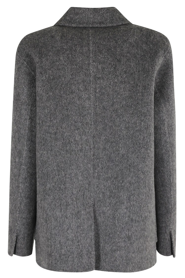 Seventy Short Navy Jacket With Collar