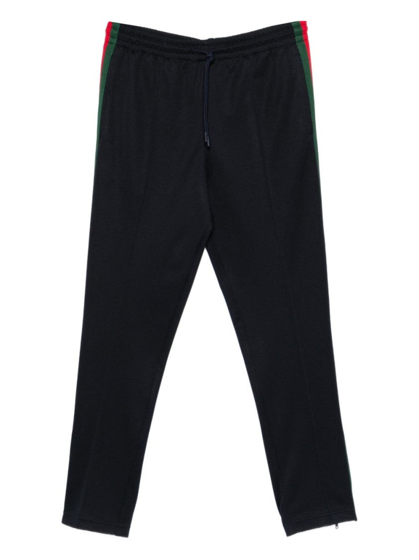 Gucci Relaxed Fit Trousers With Contrast Side Stripes