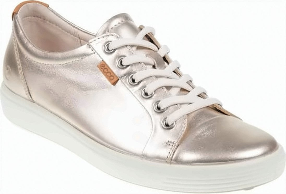 Ecco Low-Top Sneakers With Metallic Leather