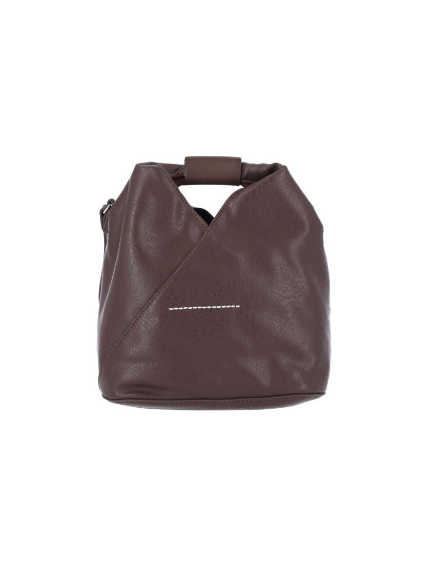 Mm6 By Maison Margiela Brown Japanese Vegan Leather Shoulder Bag