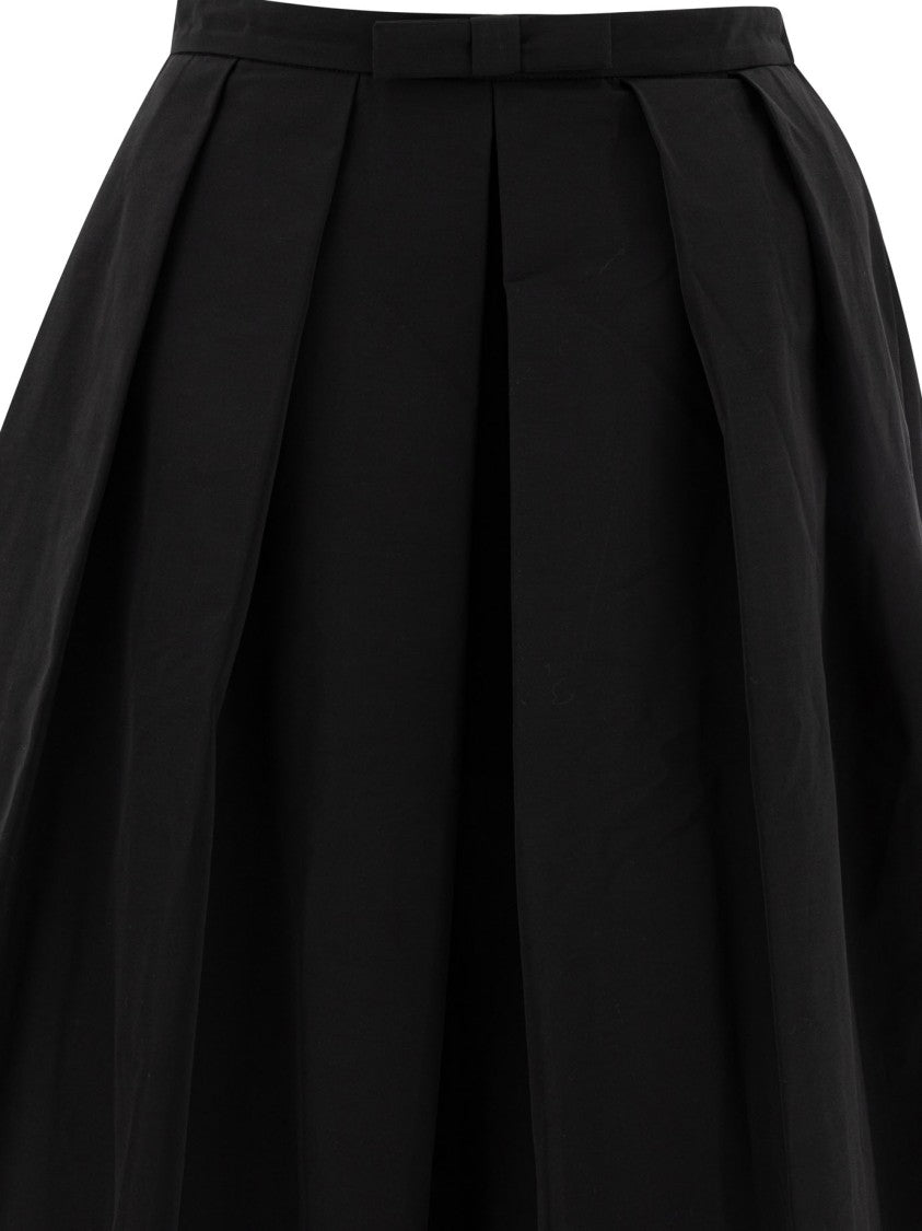 Sandbeige Flowing Pleated Skirt