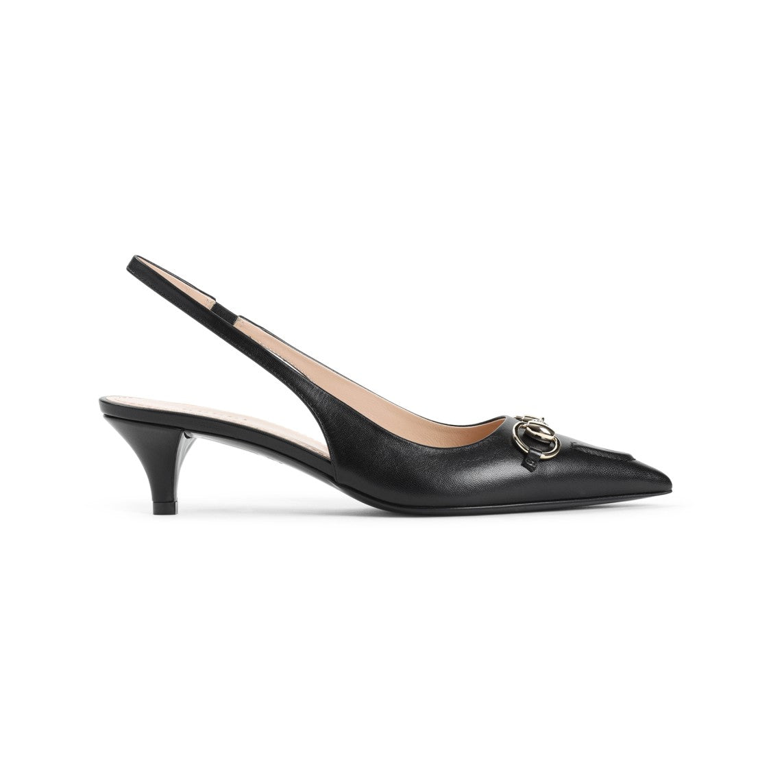 Gucci Elegant Slingback Pumps With Metallic Accent