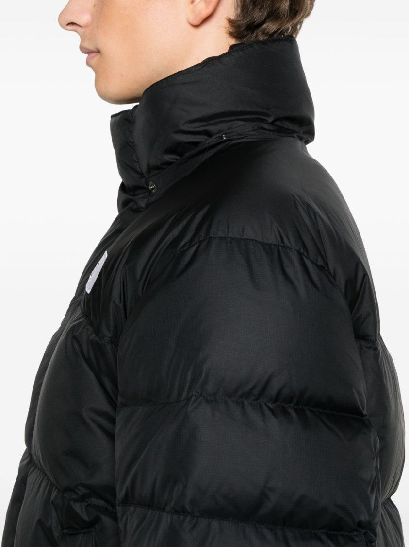 The North Face High Collar Horizontally Quilted Padded Down Jacket