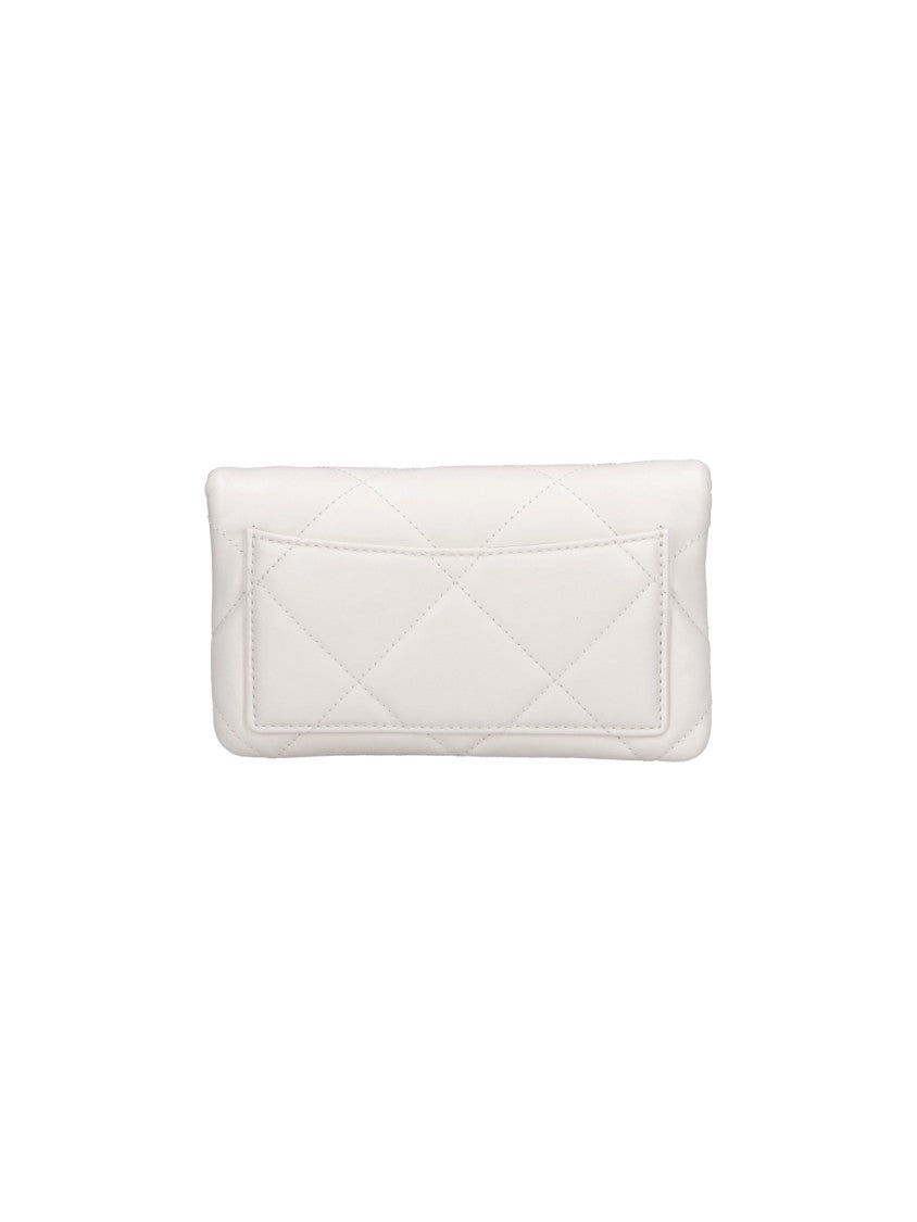 Tory Burch White Kira Quilted Nappa Wallet