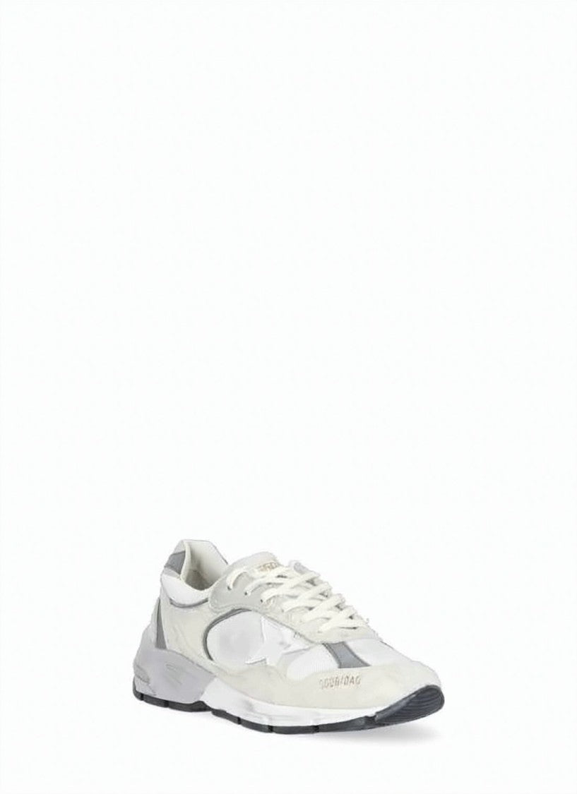 Golden Goose Light Vintage-Inspired Sneakers With Star Detail