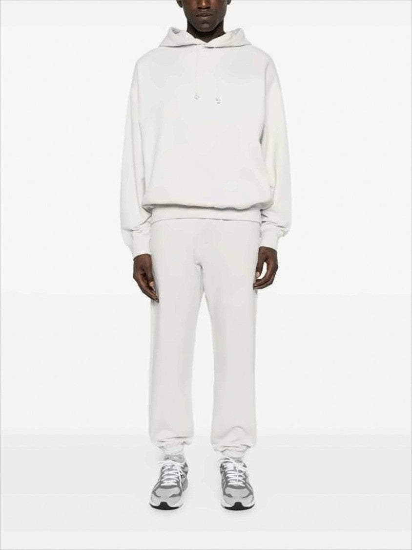 Y-3 Relaxed Fit White Hoodie With Minimalist Design