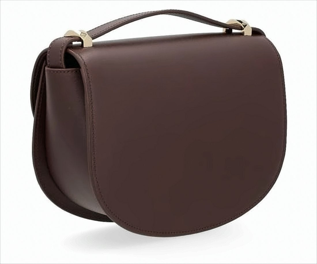 A.P.C. Structured Cowhide Leather Crossbody Bag