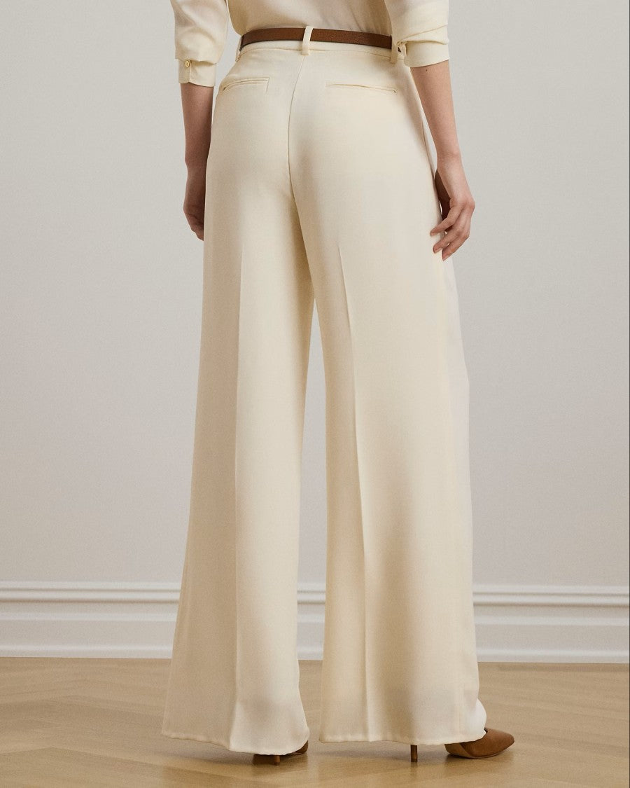 Lauren Ralph Lauren Kirahn Full-Length Pleated Triple Ggt-R Pants