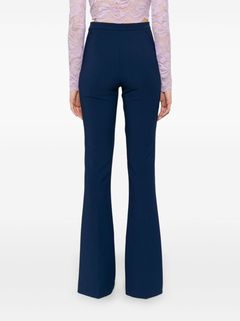 Elisabetta Franchi Flared Leg Pants With Tailored Design