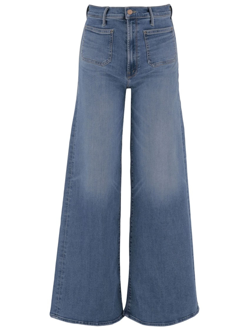 Mother Wide-Leg Denim Jeans With High Waist