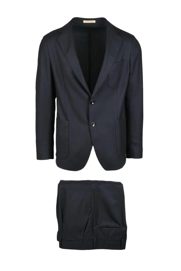 Lino Caracciolo Wool Cashmere Suit - Midnight Blue