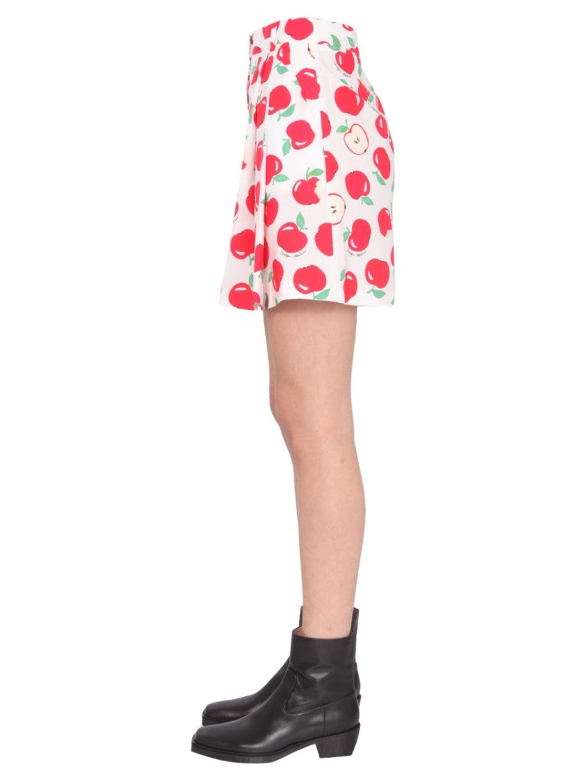 Boutique Moschino High-Waisted Cotton Poplin Shorts