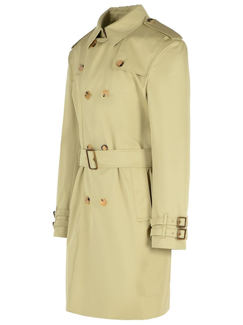 Burberry Beige Cotton Trench Coat