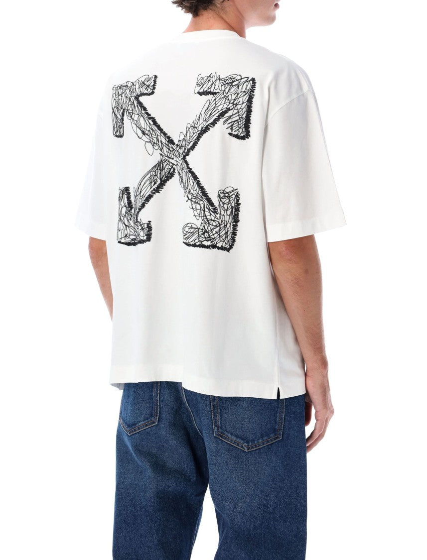 Off-White Scribble Arrow Cotton T-Shirt
