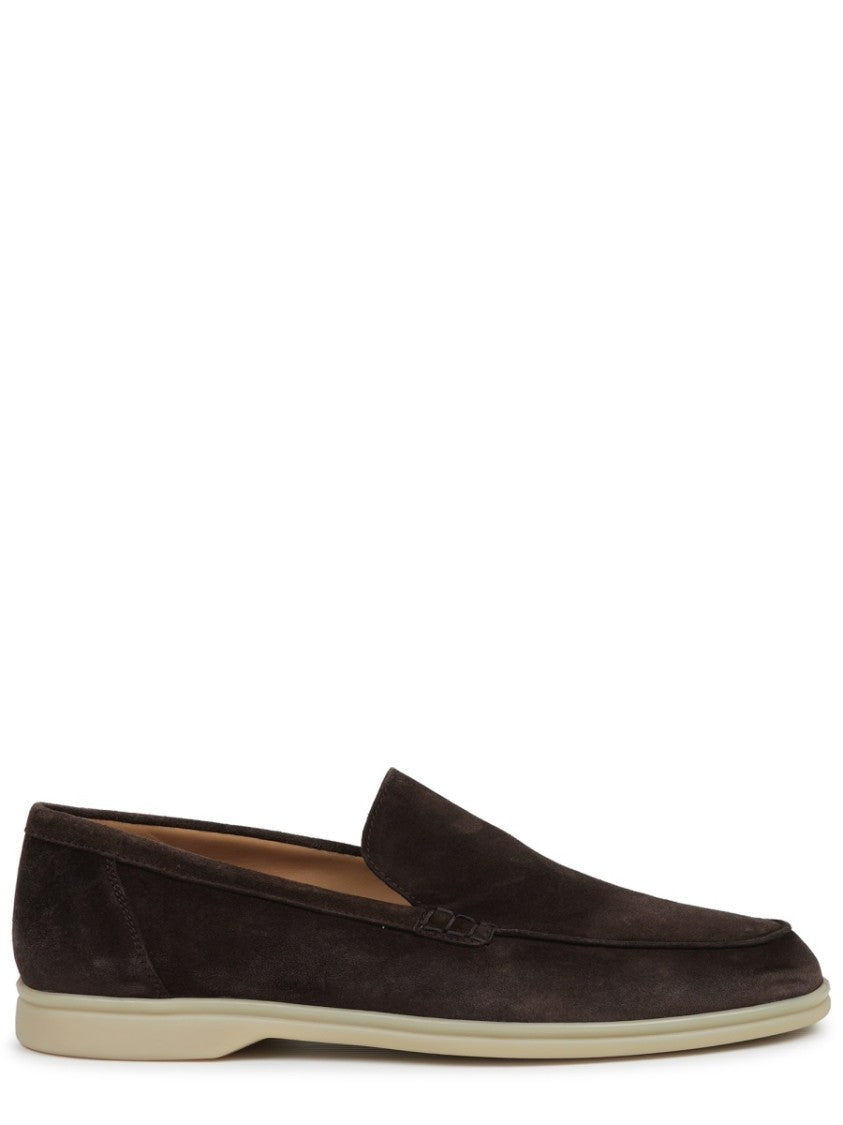 Mille885 Brown Suede Leather Casual Loafers