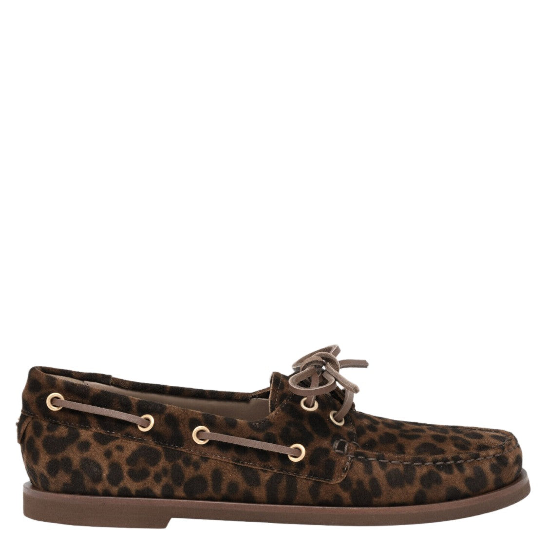 Gianvito Rossi Animal Print Leather Loafers