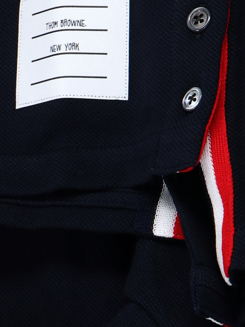 Thom Browne Tricolor Detail T-Shirt – Blue