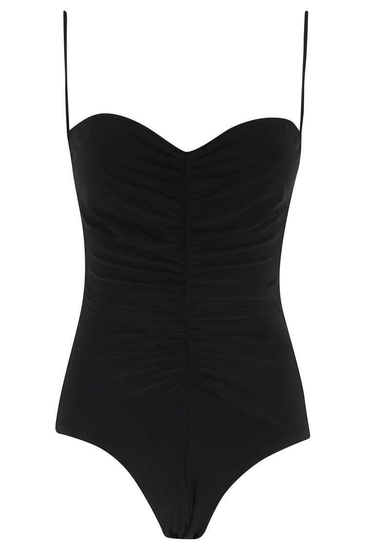 Norma Kamali Strapless Shirred Front Mio