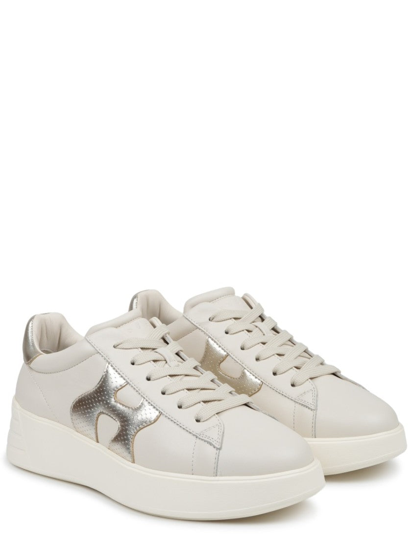 Hogan Rebel Mutton Calfskin Metallic Sneakers