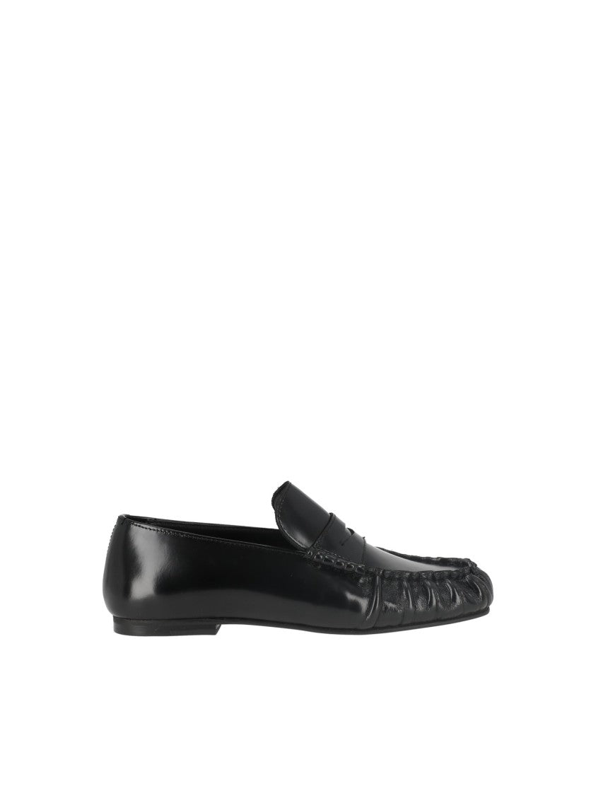 Alohas Black Aven Leather Loafers