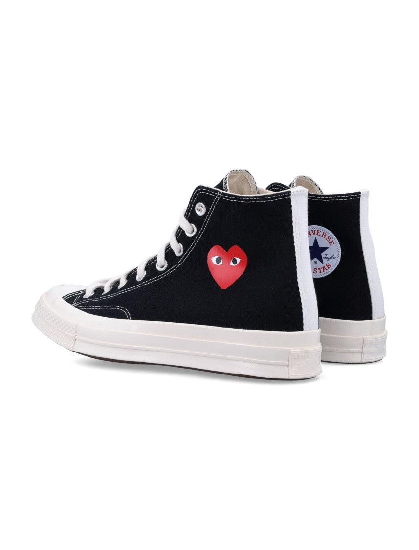 Comme Des Garçons X Converse High-Top Sneakers With Distinctive Heart Logo