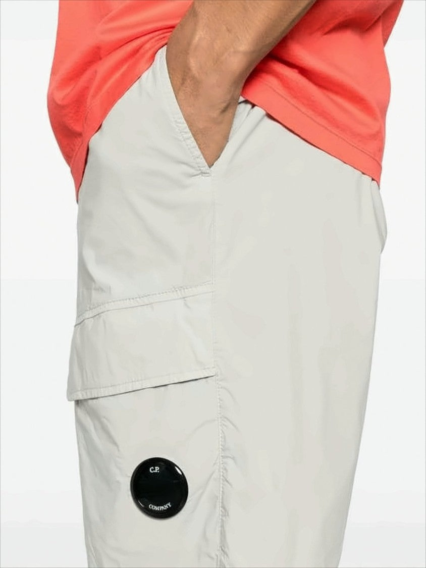 C.P. Company Relaxed Fit Mid-Thigh Shorts With Signature Lens Detail